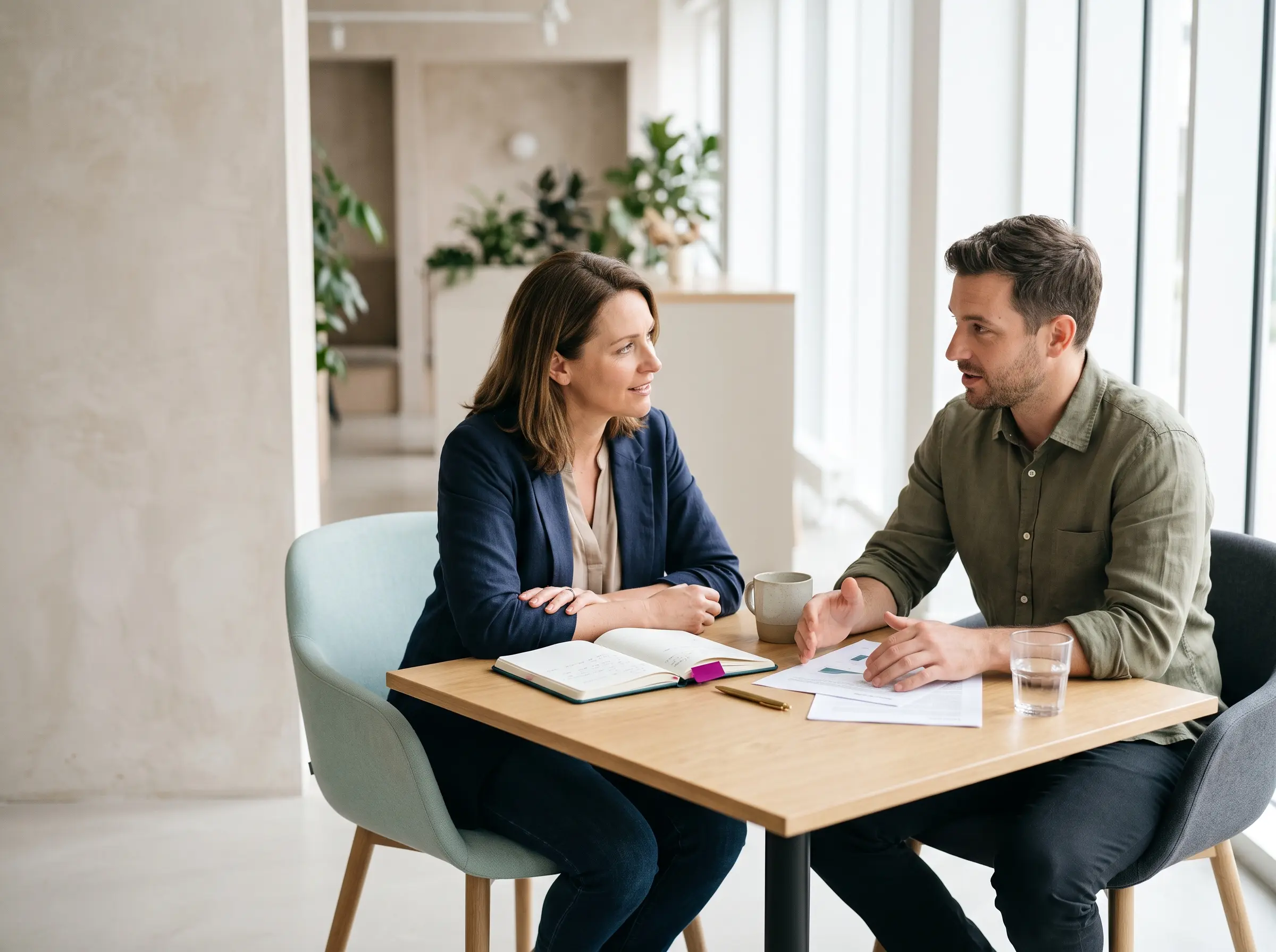 Illustrative initial consulting conversation