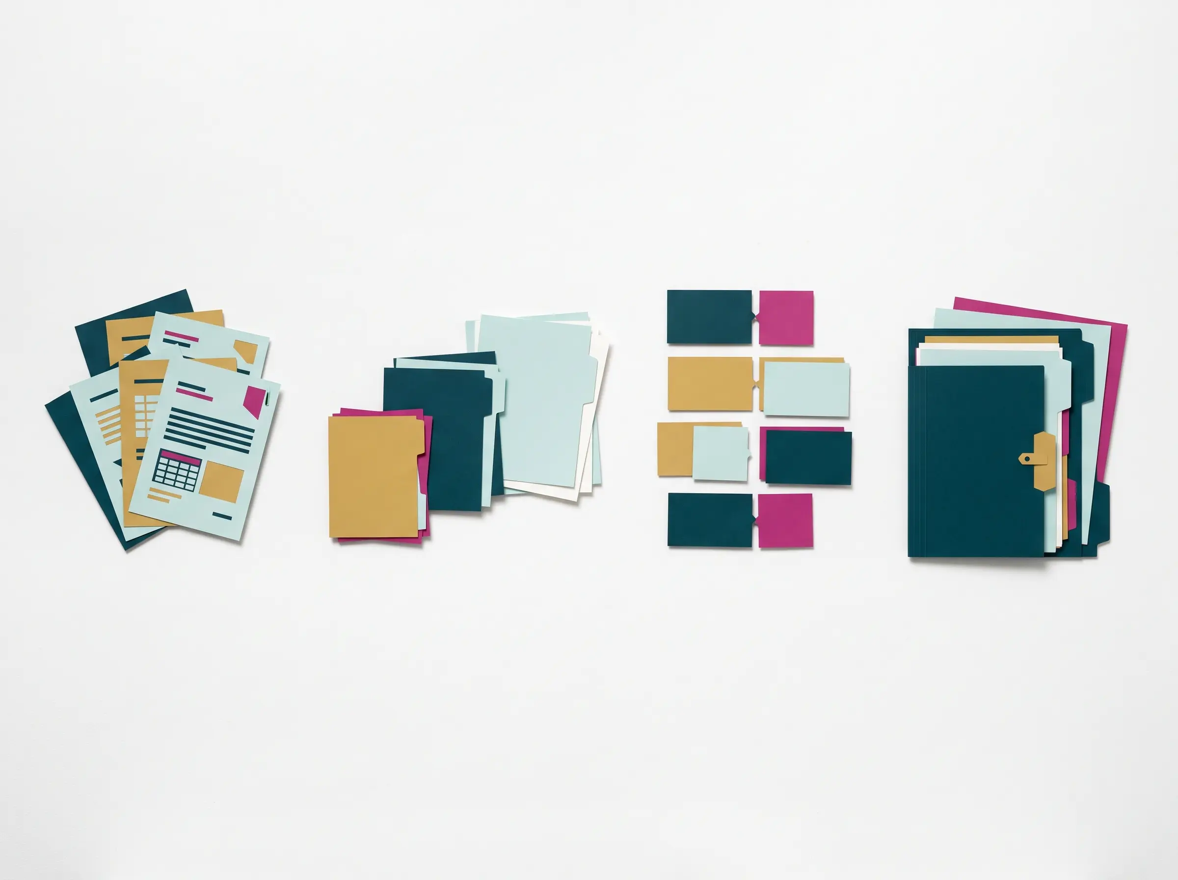 Illustrative brand materials, not a customer project