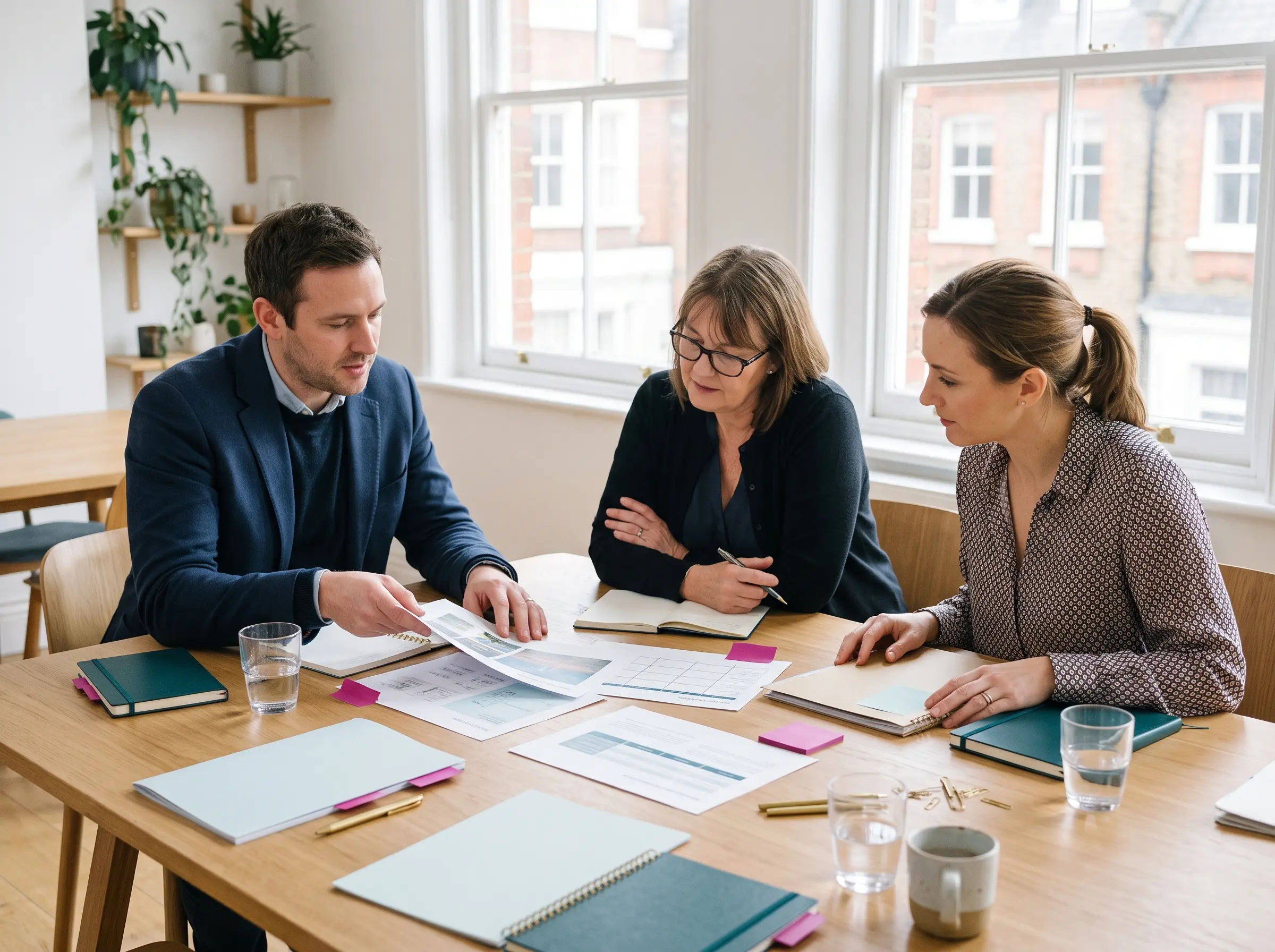 Illustrative consulting conversation, not Crediria employees or clients